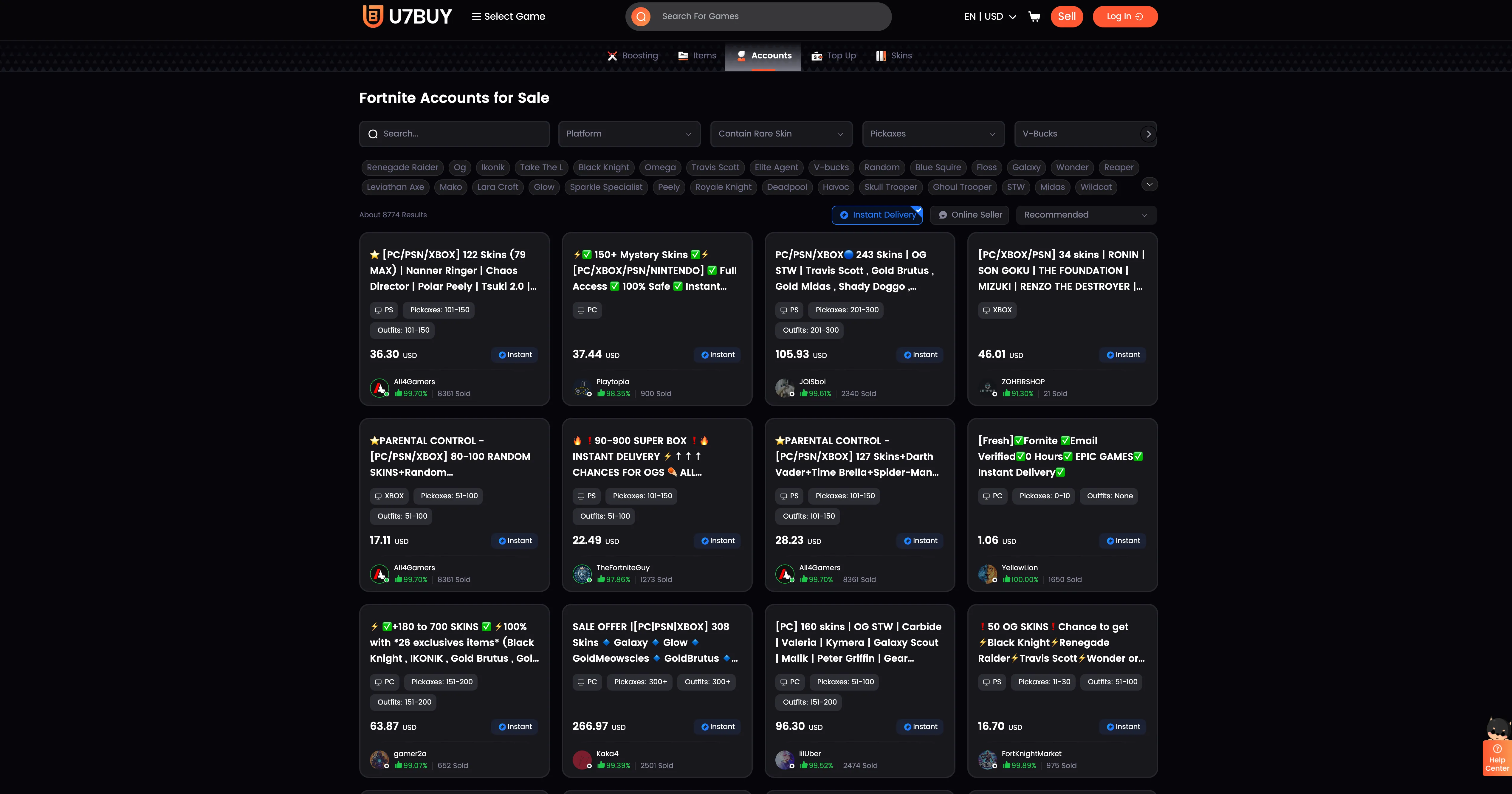 best sites to buy fortnite accounts